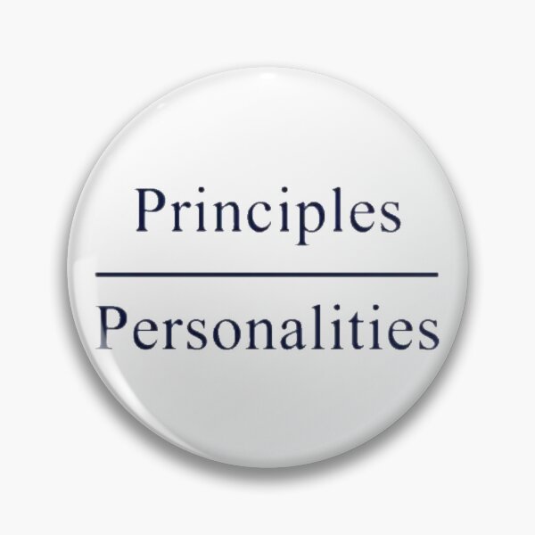 Item preview, Principals Over Personalities  designed and sold by SoberTeeCo.