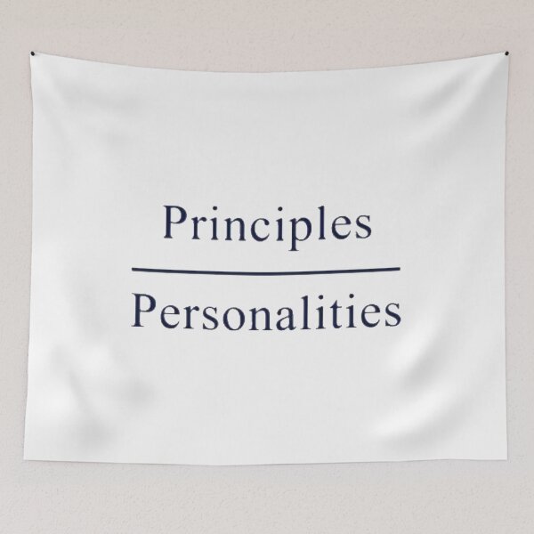 Item preview, Principals Over Personalities  designed and sold by SoberTeeCo.