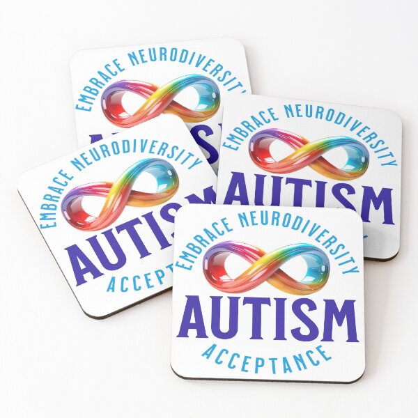 Item preview, Autism Acceptance Embrace Neurodiversity Infinity sign Design designed and sold by ChrisM63.
