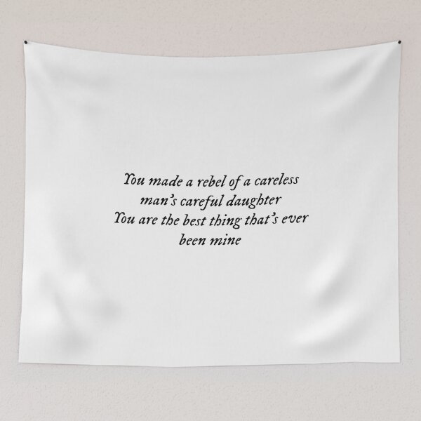 Item preview, You made a rebel of a careless man's careful daughter/You are the best thing that's ever been mine TV designed and sold by DelfisArt.