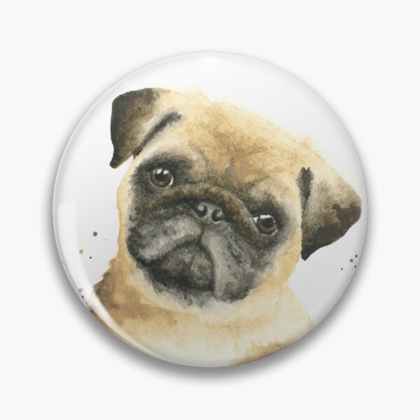 Item preview, Pug watercolour art designed and sold by Lianne Marie.