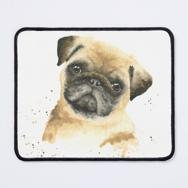 Item preview, Pug watercolour art designed and sold by Lianne Marie.