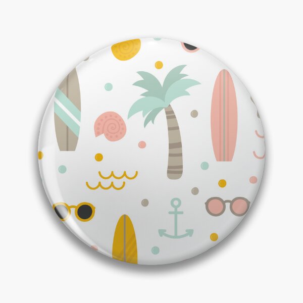 Item preview, Beach Nautical Coastal Seamless Pattern designed and sold by printguys.