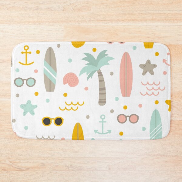 Item preview, Beach Nautical Coastal Seamless Pattern designed and sold by printguys.