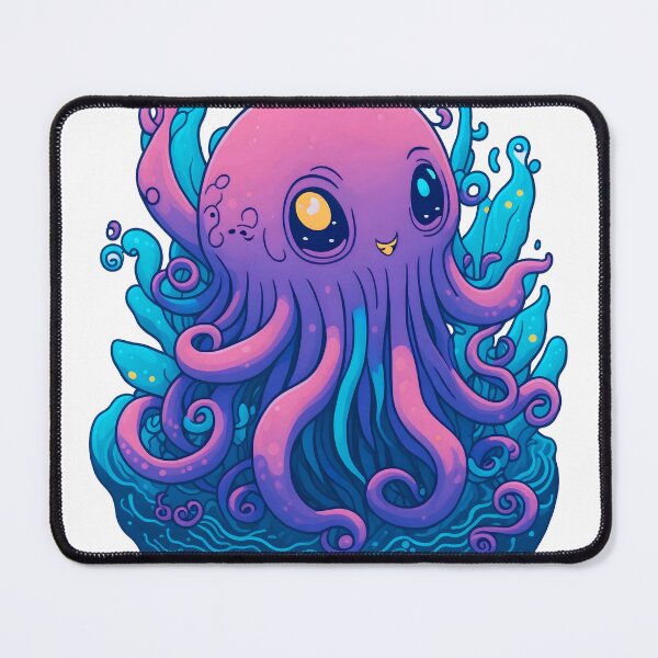 Item preview, Aquatic Delight, The Smiling Octopus that Will Make You Laugh designed and sold by EnzoGatti.