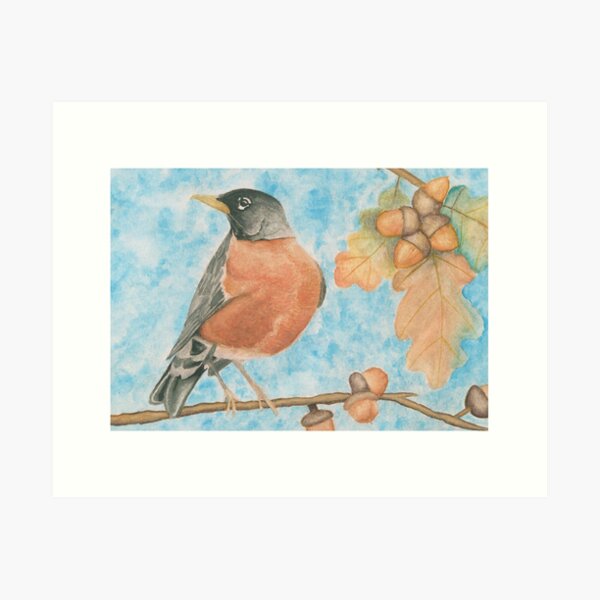 Item preview, Robin in the fall sky  designed and sold by Maya  Perera.