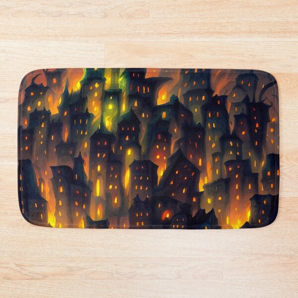 Item preview, Flaming Cityscape designed and sold by Glenbobagins.