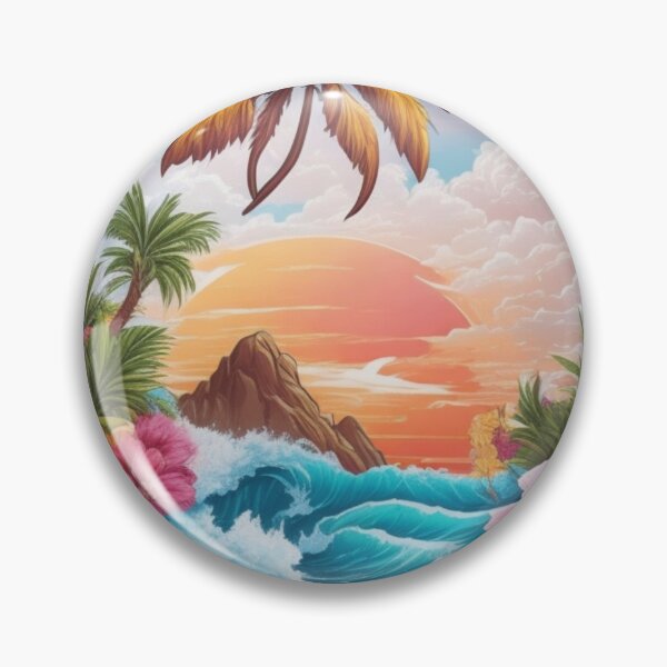 Item preview, majestic palm tree in digital painting designed and sold by HAMDY-art.
