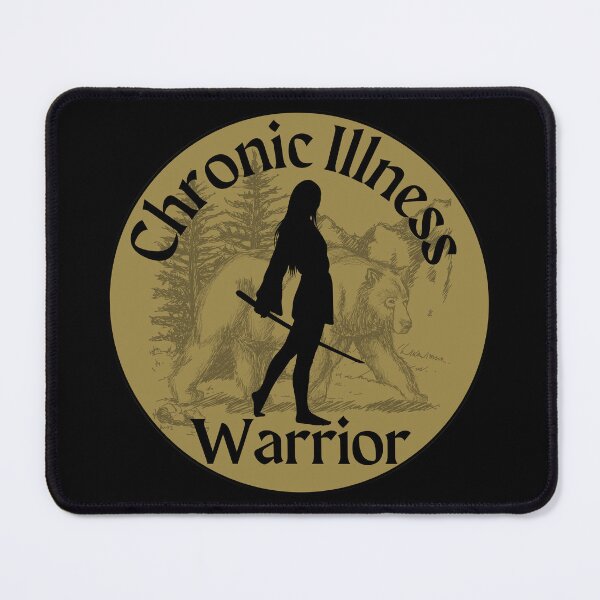 Item preview, Chronic Illness Warrior Woman with Bear designed and sold by Madeleine39.