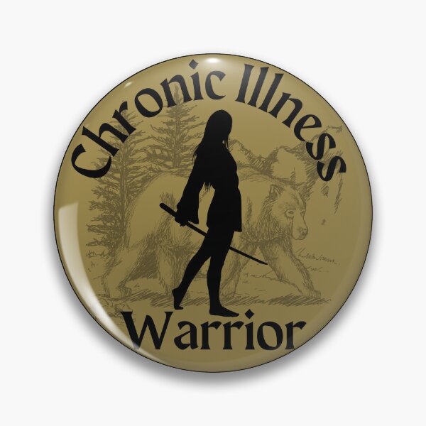 Item preview, Chronic Illness Warrior Woman with Bear designed and sold by Madeleine39.