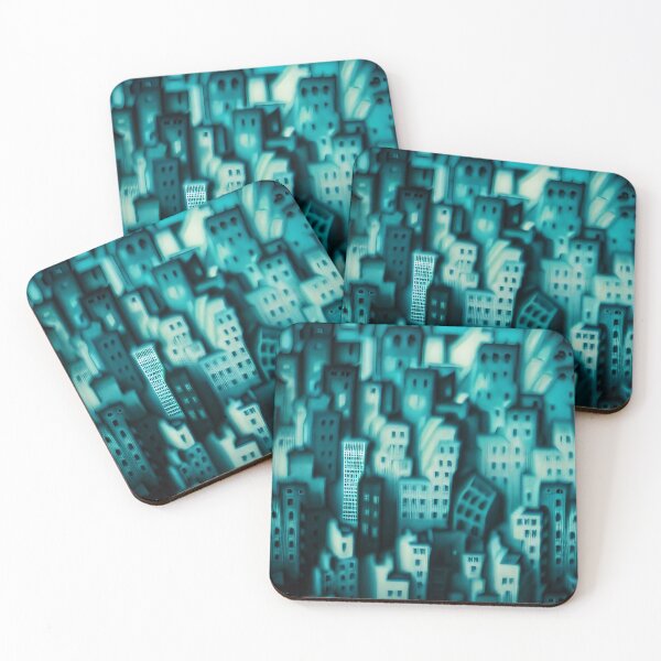 Item preview, Verdigris Cityscape designed and sold by Glenbobagins.