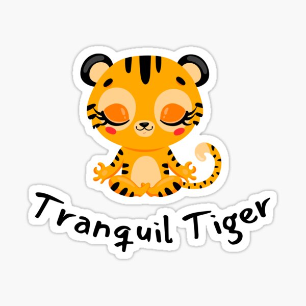 Item preview, Tranquil Tiger: Meditating Animal Design designed and sold by MrLamoose.
