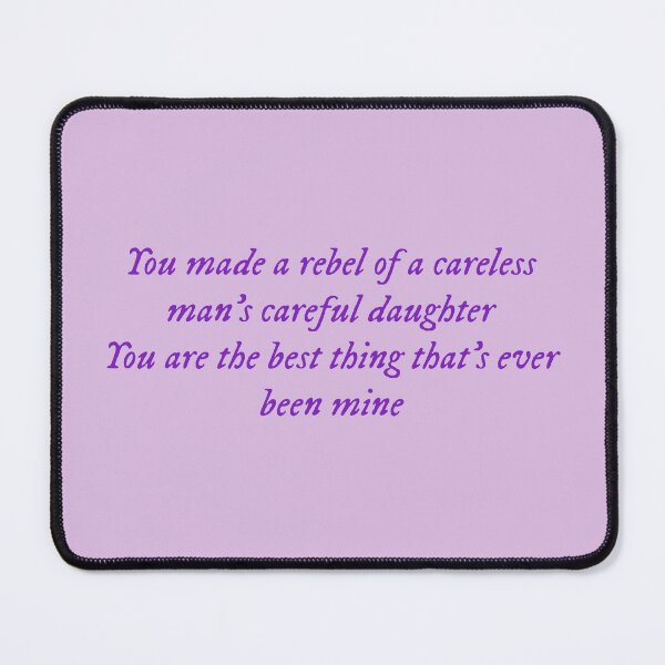 Item preview, You made a rebel of a careless man's careful daughter/You are the best thing that's ever been mine TV designed and sold by DelfisArt.