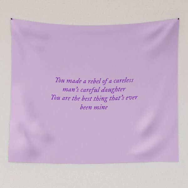 Item preview, You made a rebel of a careless man's careful daughter/You are the best thing that's ever been mine TV designed and sold by DelfisArt.