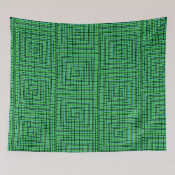 Item preview, Mosaic spiral - green designed and sold by CeriLodge.
