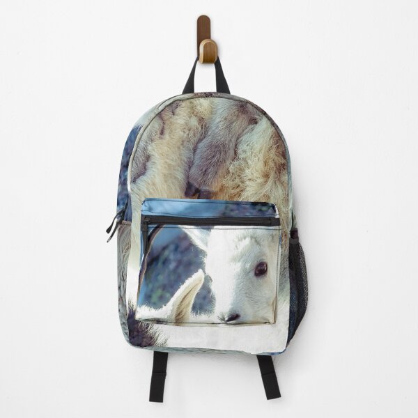 Item preview, Nanny and Kid of Mountain Goats A Heartwarming Bond at 14265 Feet designed and sold by Rocky Mountain Artistry.