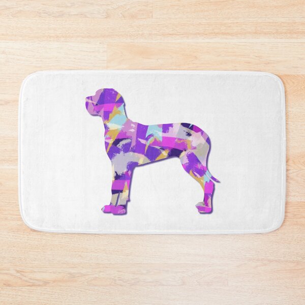 Item preview, Great Dane Dog Silhouette Purple Pink Yellow Blue Design designed and sold by AMSonArt.