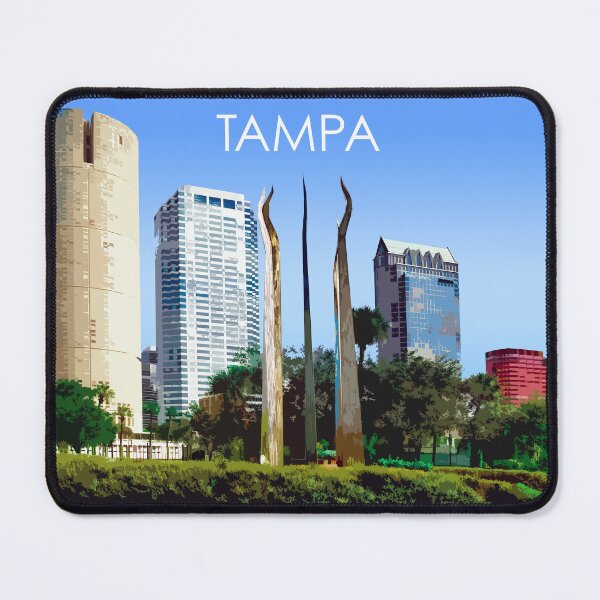 Item preview, Tampa, Florida, USA, Print designed and sold by summattodraw.