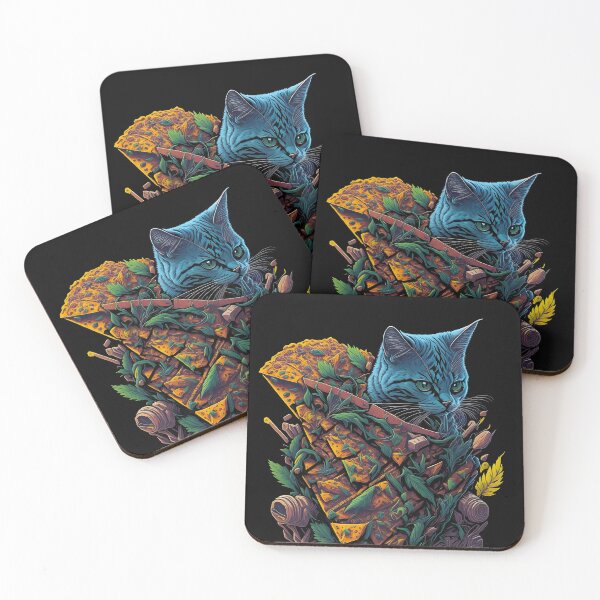 Item preview, Hemp-Infused Delights: The Pizza Cat Creation designed and sold by MindWave THC.