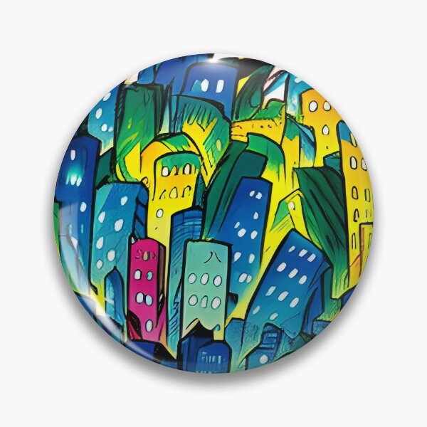 Item preview, Comic style Cityscape designed and sold by Glenbobagins.