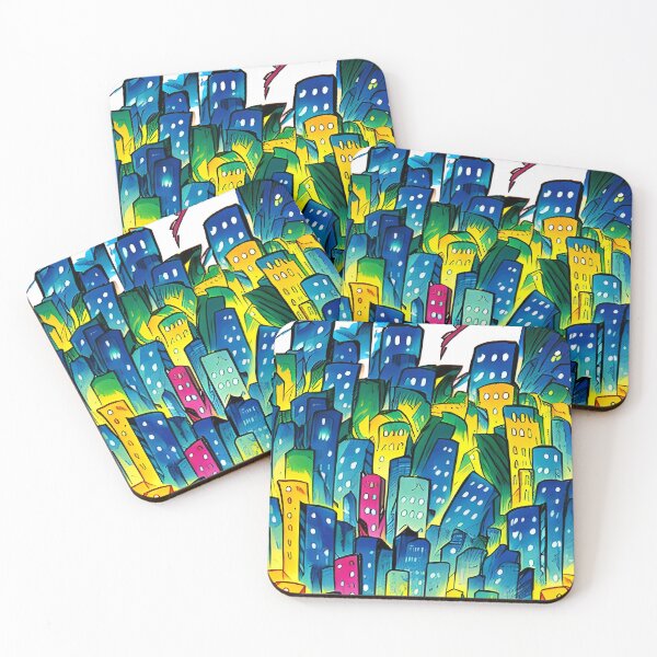 Item preview, Comic style Cityscape designed and sold by Glenbobagins.