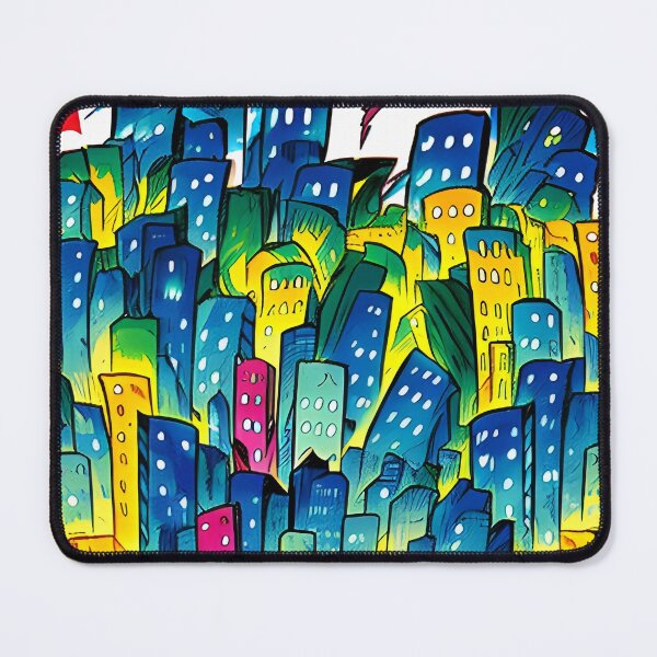 Item preview, Comic style Cityscape designed and sold by Glenbobagins.