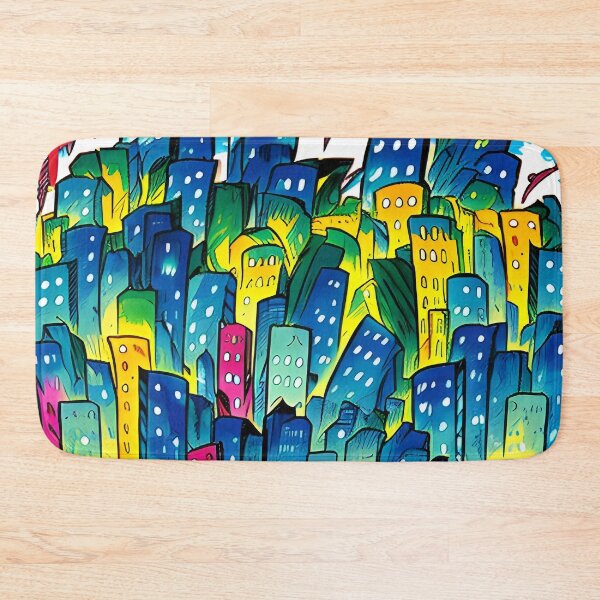 Item preview, Comic style Cityscape designed and sold by Glenbobagins.