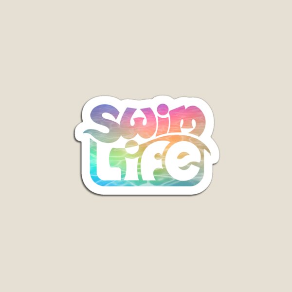 Item preview, Swim Life letters - Unicorn Bathwater color designed and sold by tchotchkekitsch.