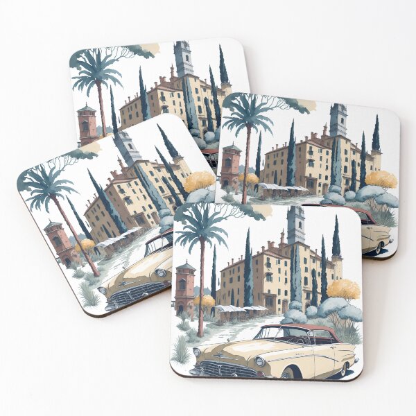 Item preview, retro Italian landscape vintage designed and sold by HAMDY-art.