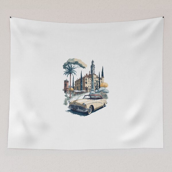 Item preview, retro Italian landscape vintage designed and sold by HAMDY-art.