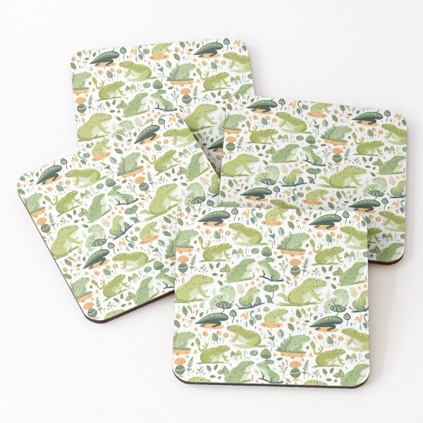 Item preview, Green Frog Pattern designed and sold by ZodiacKat.