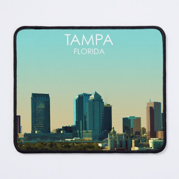 Item preview, Tampa, Florida, USA, Print designed and sold by summattodraw.