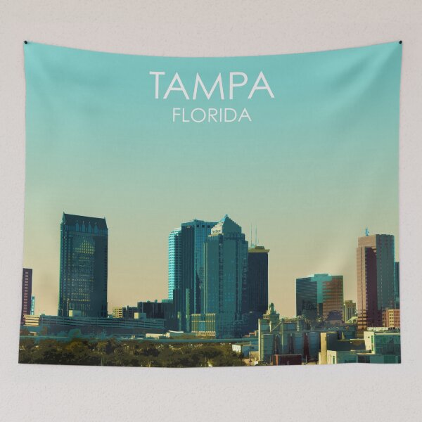 Item preview, Tampa, Florida, USA, Print designed and sold by summattodraw.