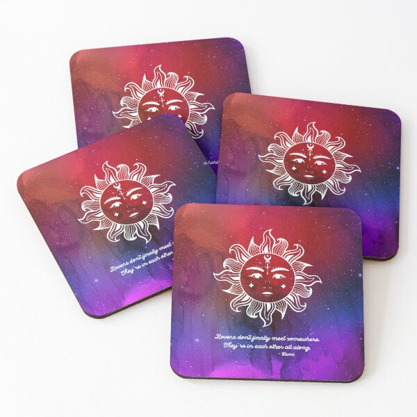 Item preview, Cosmic Rumi Love Quote - Lovers don't finally meet somewhere. They're in each other all along. designed and sold by Trish Dish.