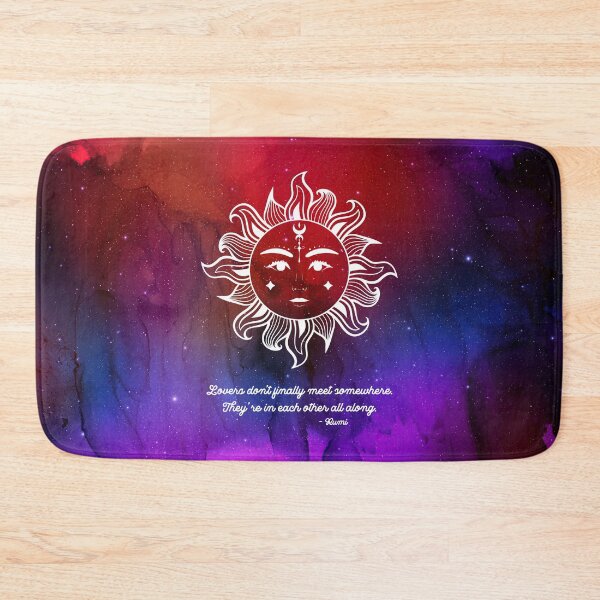 Item preview, Cosmic Rumi Love Quote - Lovers don't finally meet somewhere. They're in each other all along. designed and sold by Trish Dish.