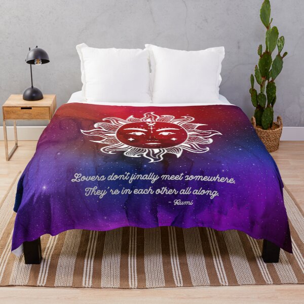 Item preview, Cosmic Rumi Love Quote - Lovers don't finally meet somewhere. They're in each other all along. designed and sold by Trish Dish.