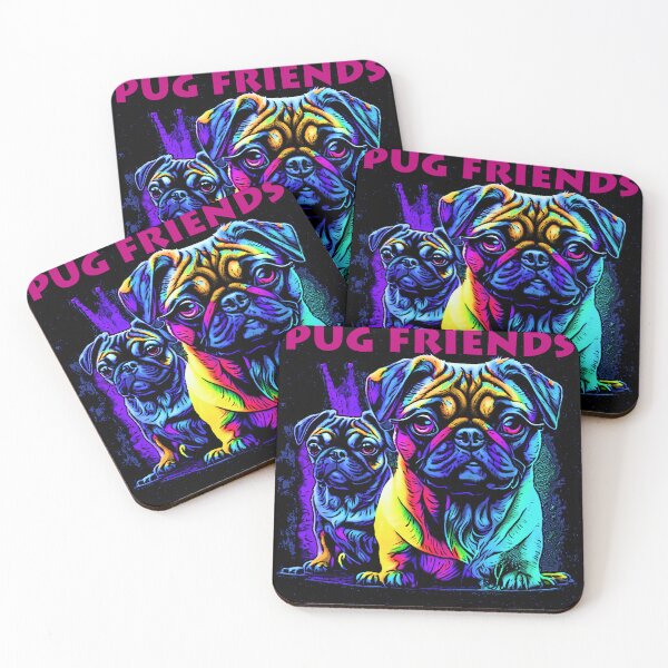 Item preview, Pug Friends 2 designed and sold by RedBluffTraders.