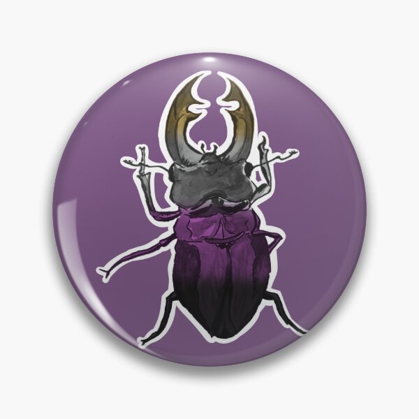 Item preview, Non-Binary Stag Beetle Ink Design designed and sold by felixgothcat.