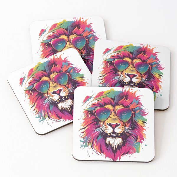 Item preview, Lion, big, wearing glasses designed and sold by Birdossnwa.