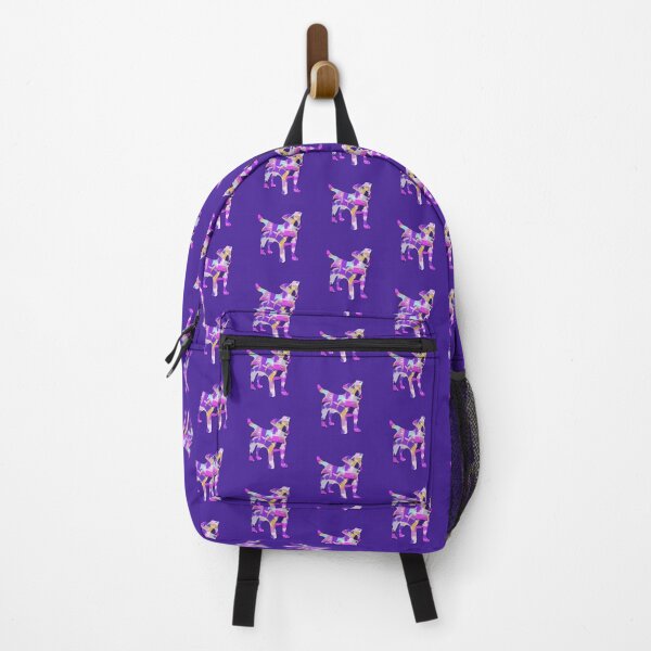 Item preview, Jack Russell Terrier Dog Silhouette Purple Pink Yellow Blue Design designed and sold by AMSonArt.