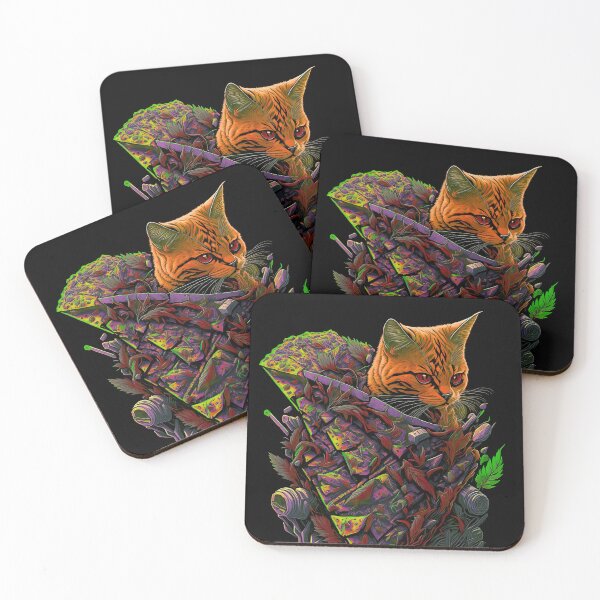 Item preview, Hemp-Infused Delights: The Pizza Cat Creation designed and sold by MindWave THC.