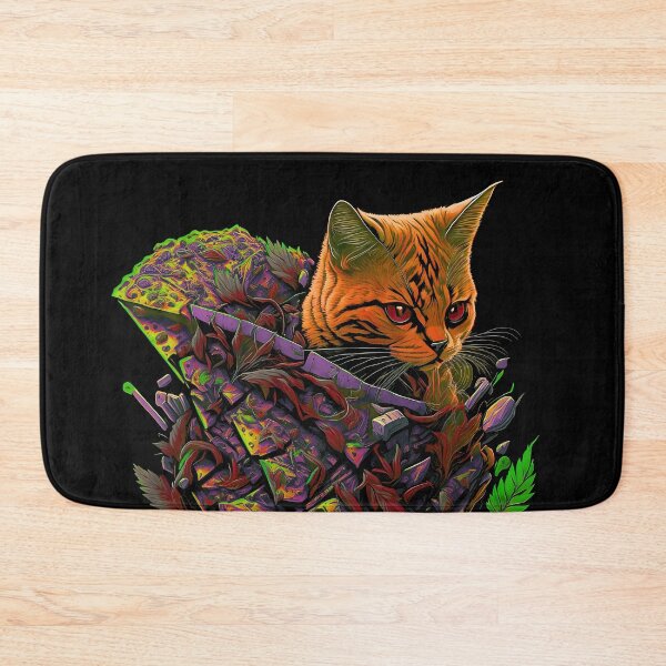 Item preview, Hemp-Infused Delights: The Pizza Cat Creation designed and sold by MindWave THC.