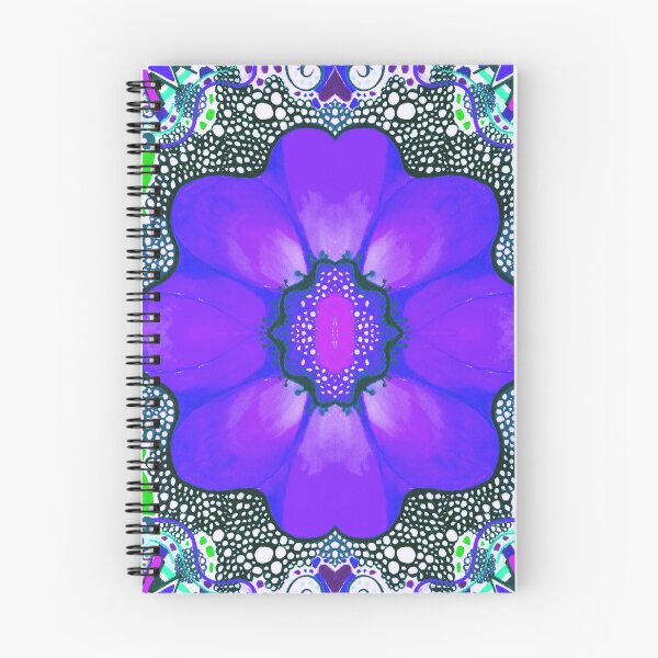 Item preview, Flower in Blue Purple designed and sold by Helena Tiainen.