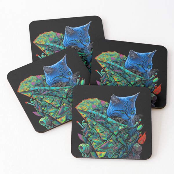 Item preview, Hemp-Infused Delights: The Pizza Cat Creation designed and sold by MindWave THC.