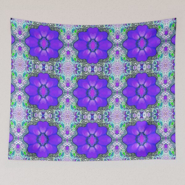 Item preview, Flower in Blue Purple designed and sold by Helena Tiainen.