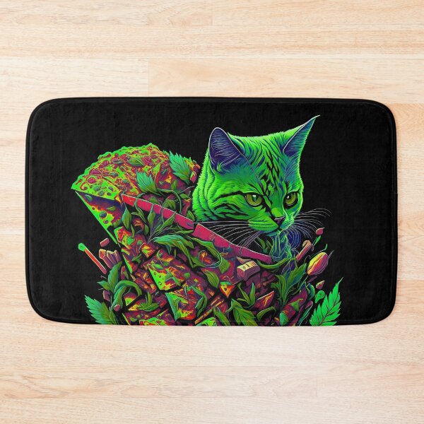 Item preview, Hemp-Infused Delights: The Pizza Cat Creation designed and sold by MindWave THC.
