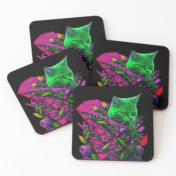 Item preview, Hemp-Infused Delights: The Pizza Cat Creation designed and sold by MindWave THC.
