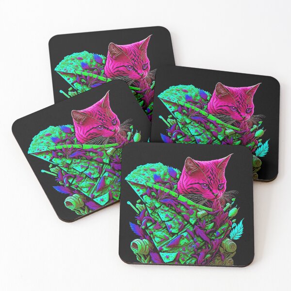 Item preview, Hemp-Infused Delights: The Pizza Cat Creation designed and sold by MindWave THC.
