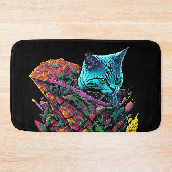 Item preview, Hemp-Infused Delights: The Pizza Cat Creation designed and sold by MindWave THC.