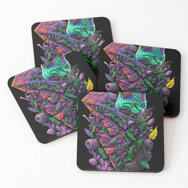 Item preview, Hemp-Infused Delights: The Pizza Cat Creation designed and sold by MindWave THC.